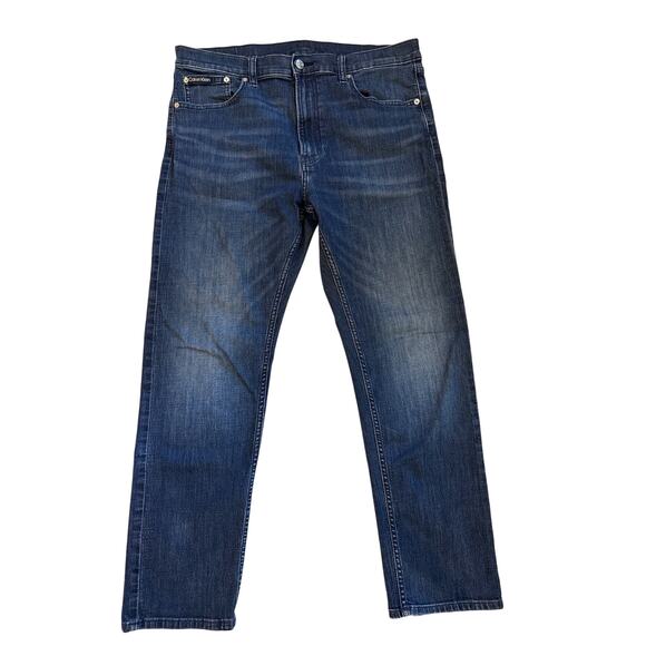 Calvin Klein Other - Calvin Kline Jeans Mens Size 36x30 Blue Slim Straight Stretch Denim Casual